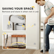 Grey Retractable Dog Stair Gate Extends to 180 cm for Doors Hallways and Stairs