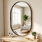 Wall Mirror for Hallway or Lounge to Brighten and Open Up Space Black Homcom