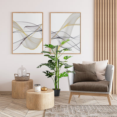 100cm Artificial Monstera Tree With Nursery Pot For Indoor Or Outdoor Display Green