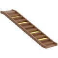 Dog Car Ramp for Easy Pet Access with Anti Slip Surface and Foldable Design Brown