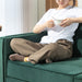 Dark Green Velvet Feel 3 Seater Sofa Bed Modern Design by HOMCOM