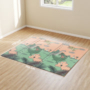 Foldable Waterproof Baby Play Mat for Crawling and Tummy Time Reversible Design Dinosaur AOSOM