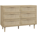 Chest of Drawers with 6 Spacious Storage Drawers for Organised Bedrooms Oak