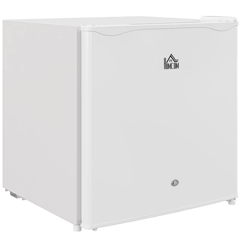 46 Litre Lockable Countertop Fridge Cream White by HOMCOM
