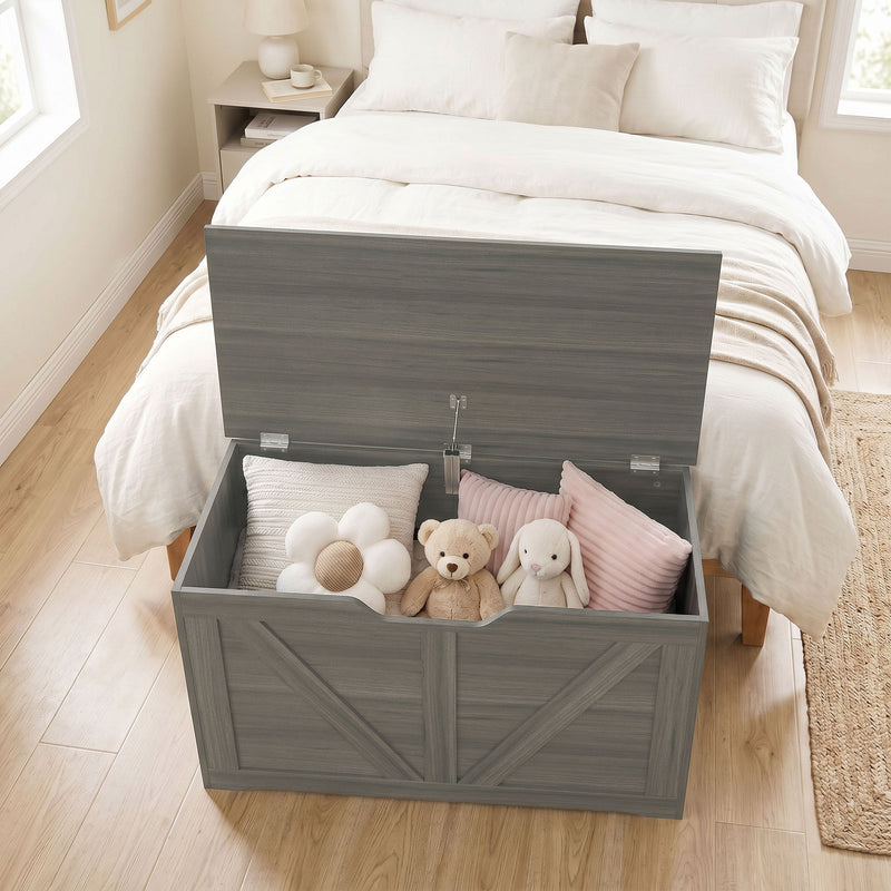 Storage Bench with 100L Hidden Compartment and Seat for Hallway or Bedroom