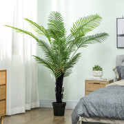 175cm Artificial Areca Palm Tree with 16 PE Leaves for Home or Office Display, Green