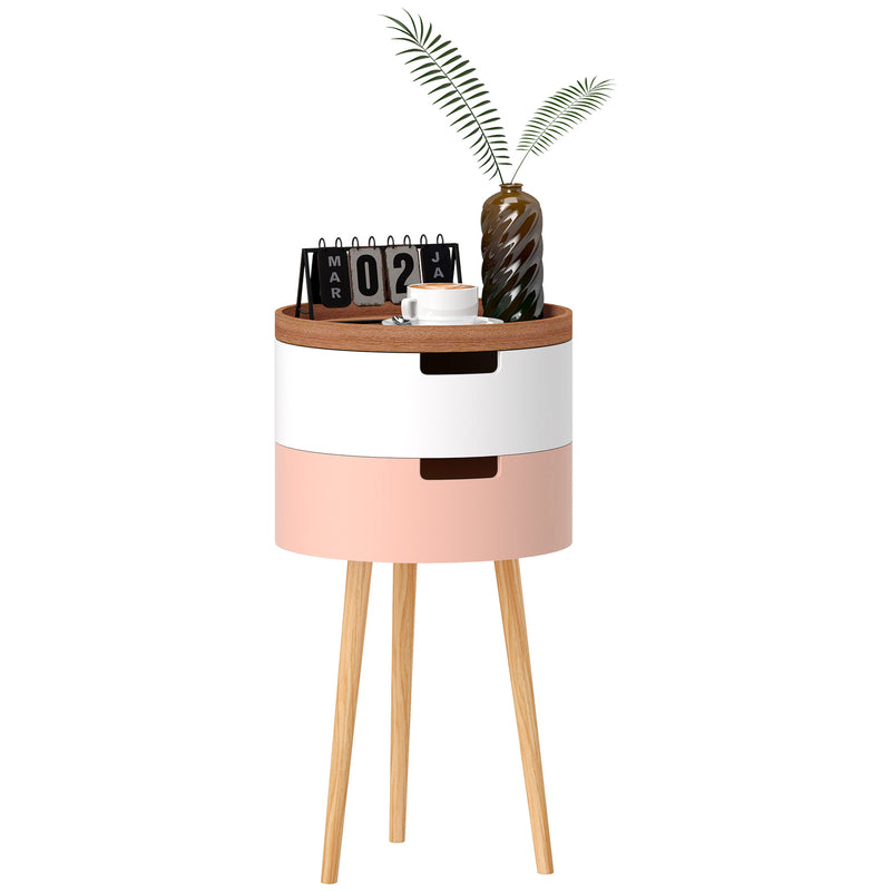 3 Tier Tray Top Side Table Multicoloured Stylish Design by HOMCOM