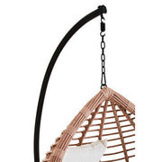 Close-up of the natural rattan-effect weave detail