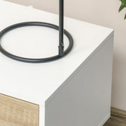 Set of 2 Bedside Tables with Drawer and Shelf for Bedroom Storage by HOMCOM