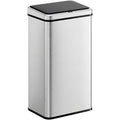 Sensor Kitchen Bin 50L Touch Free Waste Disposal with Motion Sensor Silver Black Homcom