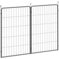2 Piece Dog Pen Expansion Pack with 3 Connecting Stakes for 100cm High Pet Playpen by PawHut