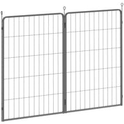 2 Piece Dog Pen Expansion Pack with 3 Connecting Stakes for 100cm High Pet Playpen by PawHut