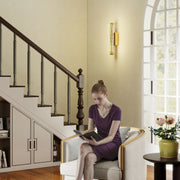 Gold LED Wall Lights 2 Pack With Adjustable Colour Temperature For Bedroom Or Hallway