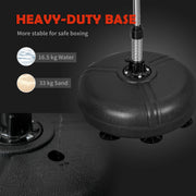 Adjustable Height Punching Bag with Stand for Teens in Gold and Black by Outsunny AOSOM