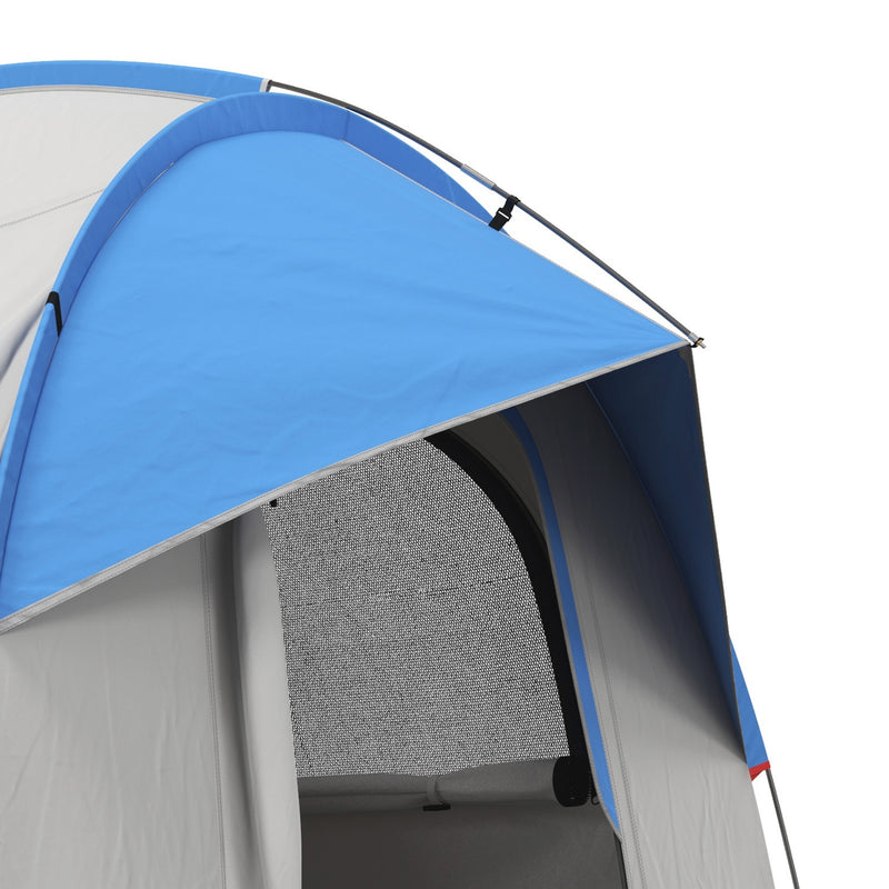 Car Camping Tent for Hatchbacks and SUVs with Quick Setup and Weather Protection Grey and Blue
