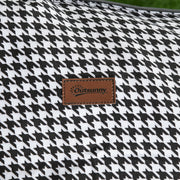 Black Foldable Padded Camp Bed With Cup Holder And Carry Bag For Garden Or Camping