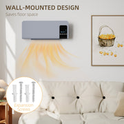 Wall Mounted Electric Heater - Grey