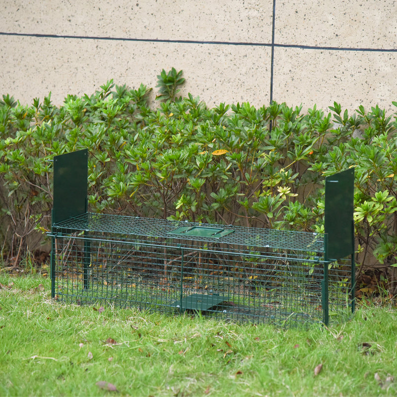 Two Door Live Animal Trap for Rats and Mice Ideal for Humane Capture, Dark Green