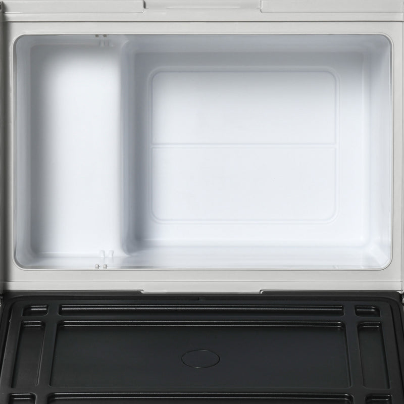 30L Portable Car Fridge with Fast Cooling Ideal for Travel and Camping Grey and Black AOSOM