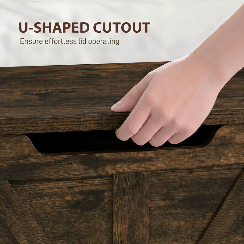 Storage bench 100L - Brown