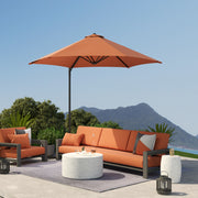 2.5M Cantilever Garden Parasol with 360Â° Rotation and Cross Base Orange by Outsunny