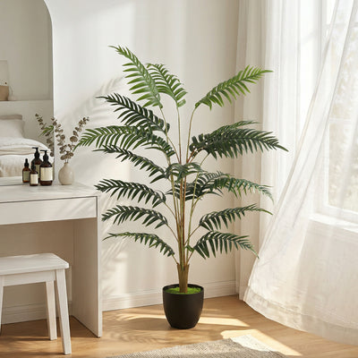 Artificial Fern Tree 120cm for Easy Low Maintenance Home or Office Greenery Green Homcom
