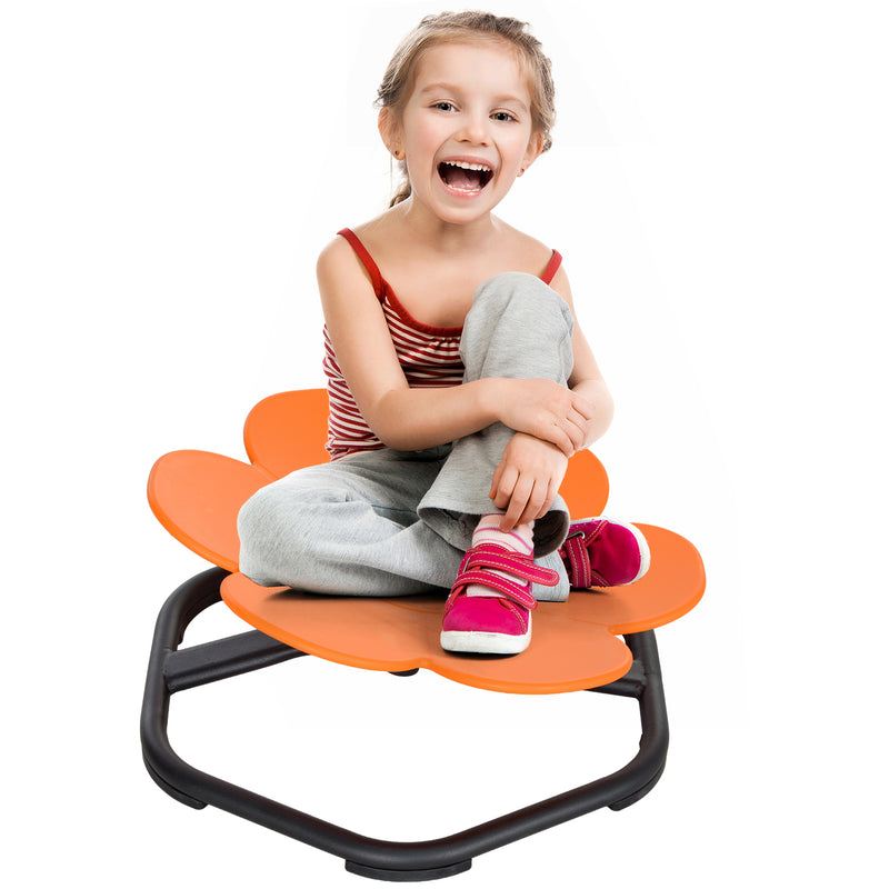 Orange Sensory Spinning Chair for Kids Improves Coordination and Balance by AIYAPLAY
