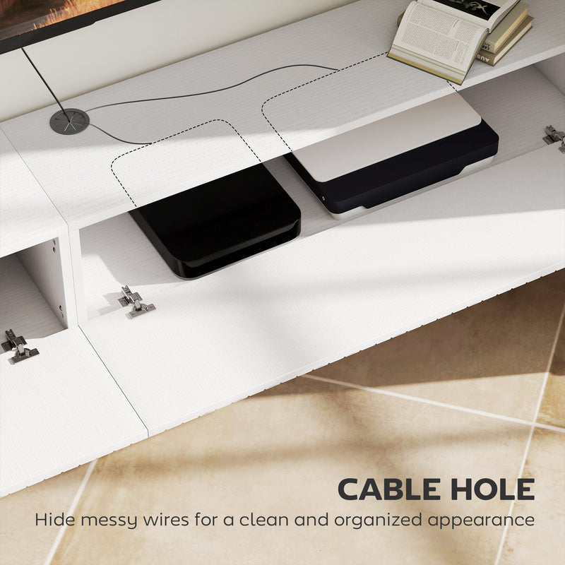 Floating TV Stand with Hidden Storage for Clutter-Free Lounge and Extra Floor Space