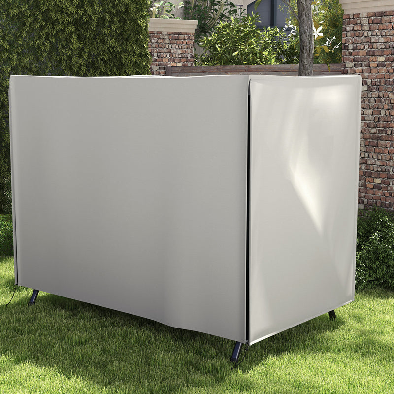 Grey Three Seater Swing Chair Protective Cover 205 x 124cm by Outsunny