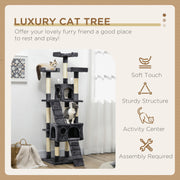 Cat Tree Scratching House with Activity Play Centre by PawHut