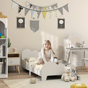 Cloud Themed Toddler Bed Frame with Safety Rails 143.5 x 74.5 x 56cm by AIYAPLAY
