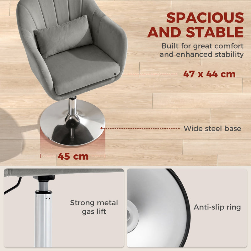 Swivel Lounge Chair Grey - image 5
