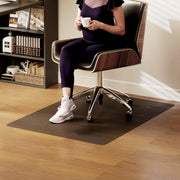 Non Slip Chair Mat for Hard Floors Protects Wood and Tile Ideal for Office Use Black