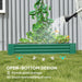 Green 180 x 90cm Galvanised Steel Open Garden Planter Durable Raised Bed by Outsunny