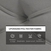 Light Grey Padded Pallet Cushion Set for Garden Seating Comfort and Outdoor Use