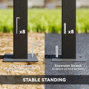 3x3m or 3x6m Garden Gazebo with Extendable Awning and Wheels UPF30+ Shelter for BBQs and Events by Outsunny