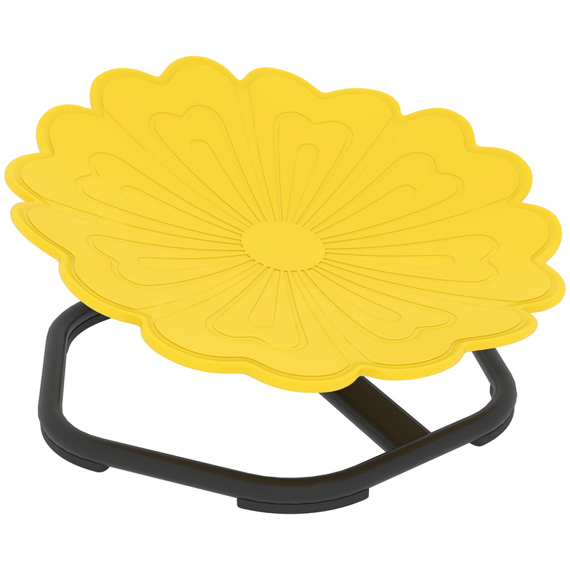 Kids Spinning Sensory Chair with Non Slip Base for Balance and Coordination Training Yellow AOSOM