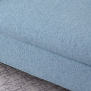 Kids High Back Armchair with Wooden Frame and Non Slip Legs for Bedroom or Playroom, Blue