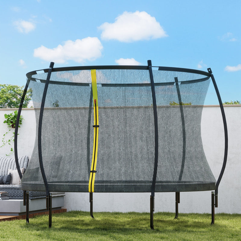 10ft Outdoor Trampoline with Enclosure Net and Spring Cover for Garden by SPORTNOW AOSOM