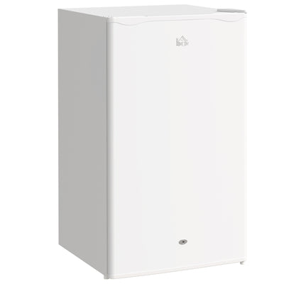 White 91L Freestanding Under Counter Fridge with Lock by HOMCOM