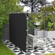 Black 195 x 295cm Replacement Gazebo Sidewall Durable and Weather Resistant by Outsunny
