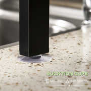 2 Tier Over Sink Dish Drying Rack Adjustable Space Saving Drainer for Kitchen, Black