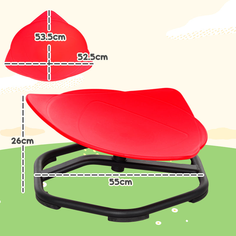 AIYAPLAY Sensory Spinning Chair for Kids, for Coordination, Balance, Red AOSOM