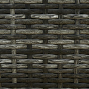 Grey Rattan Sun Loungers Set of 2 With Cushions and 5 Position Reclining Backrests