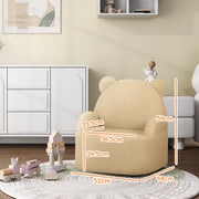 Bear Shaped Toddler Armchair for Bedroom or Playroom Ages 18 Months to 3 Years, Khaki