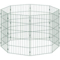 Dog Playpen for Medium Dogs Flexible Indoor Outdoor Pet Enclosure Foldable Green AOSOM
