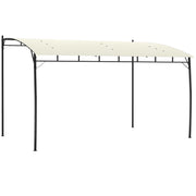 3x4m Metal Frame Pergola with Cream Canopy by Outsunny
