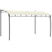 3x4m Metal Frame Pergola with Cream Canopy by Outsunny