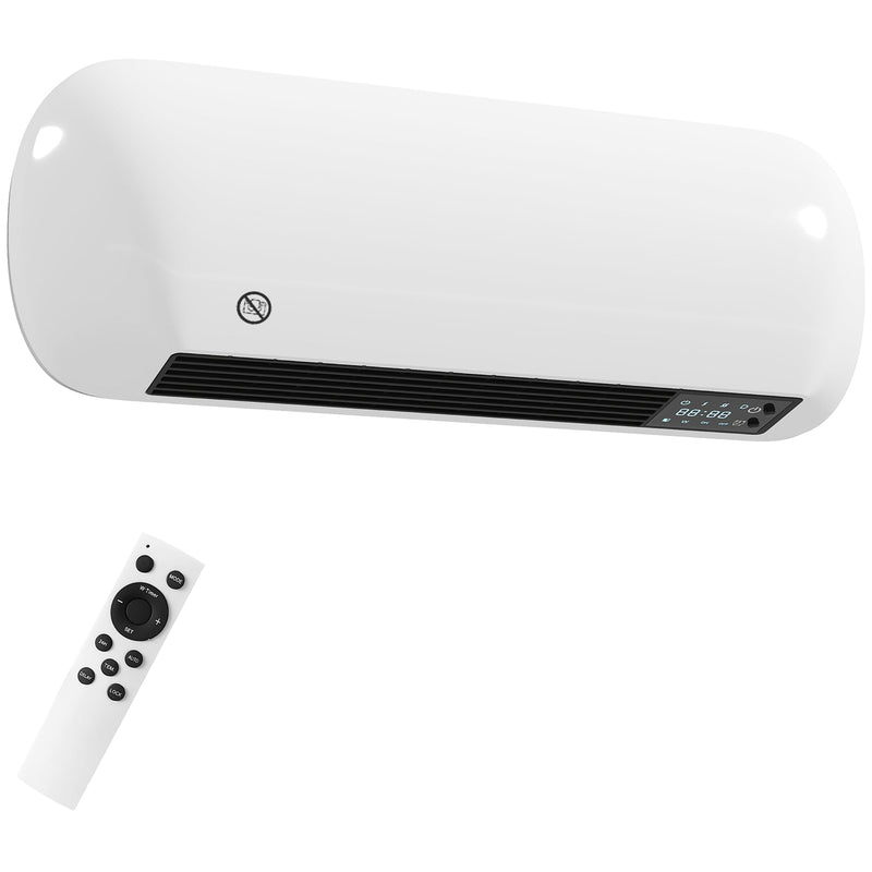 Electric Wall Heater White - front view