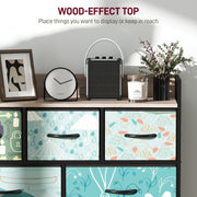 7 Drawer Chest of Drawers with Spacious Storage Ideal for Bedroom or Office Blue